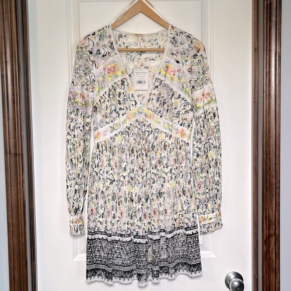 NWT Free People Cherry Blossom Floral Lace Dress - Picture 3 of 11